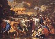 Nicolas Poussin The Adoration of the Golden Calf oil on canvas